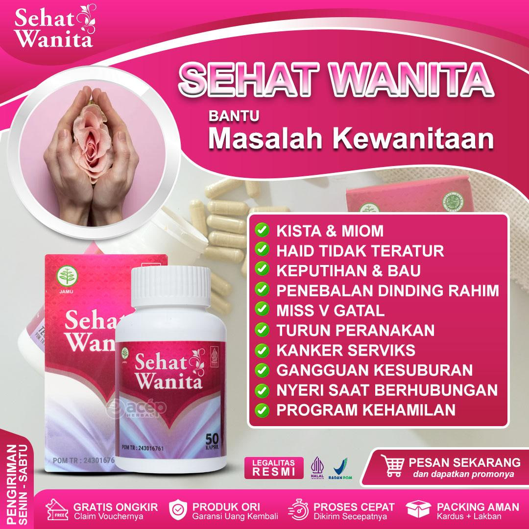 Sehat Wanita Suplemen Kesehatan Kewanitaan Original BPOM Asli Halal Isi 50 Kapsul 