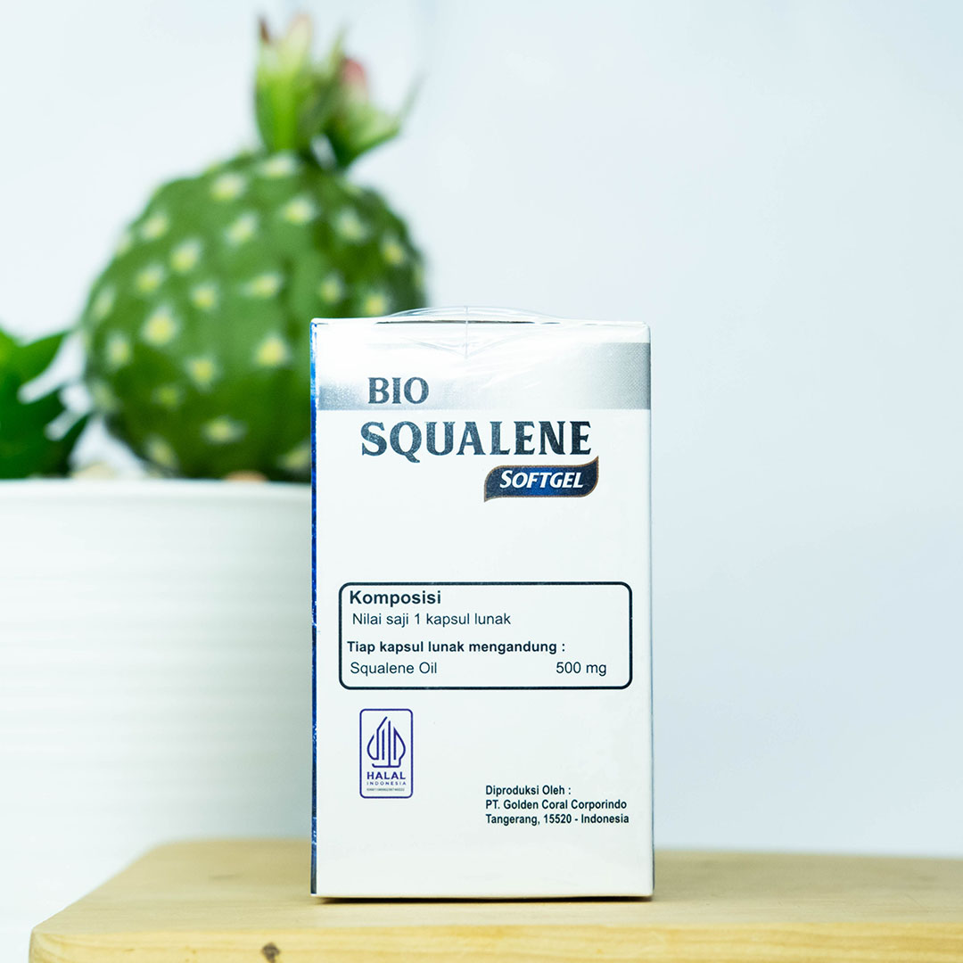 Bio Squalene Untuk Nyeri Lutut Kaku Paha Sakit Saat Di Tekuk Pengapuran Sendi Lutut Keropos Lutut Bengkak Pelumas Sendi Sakit Pinggang Tulang ekor Osteoporosis Membantu Pemulihan Patah Tulang Original BPOM Halal Isi 30 Softgel 5