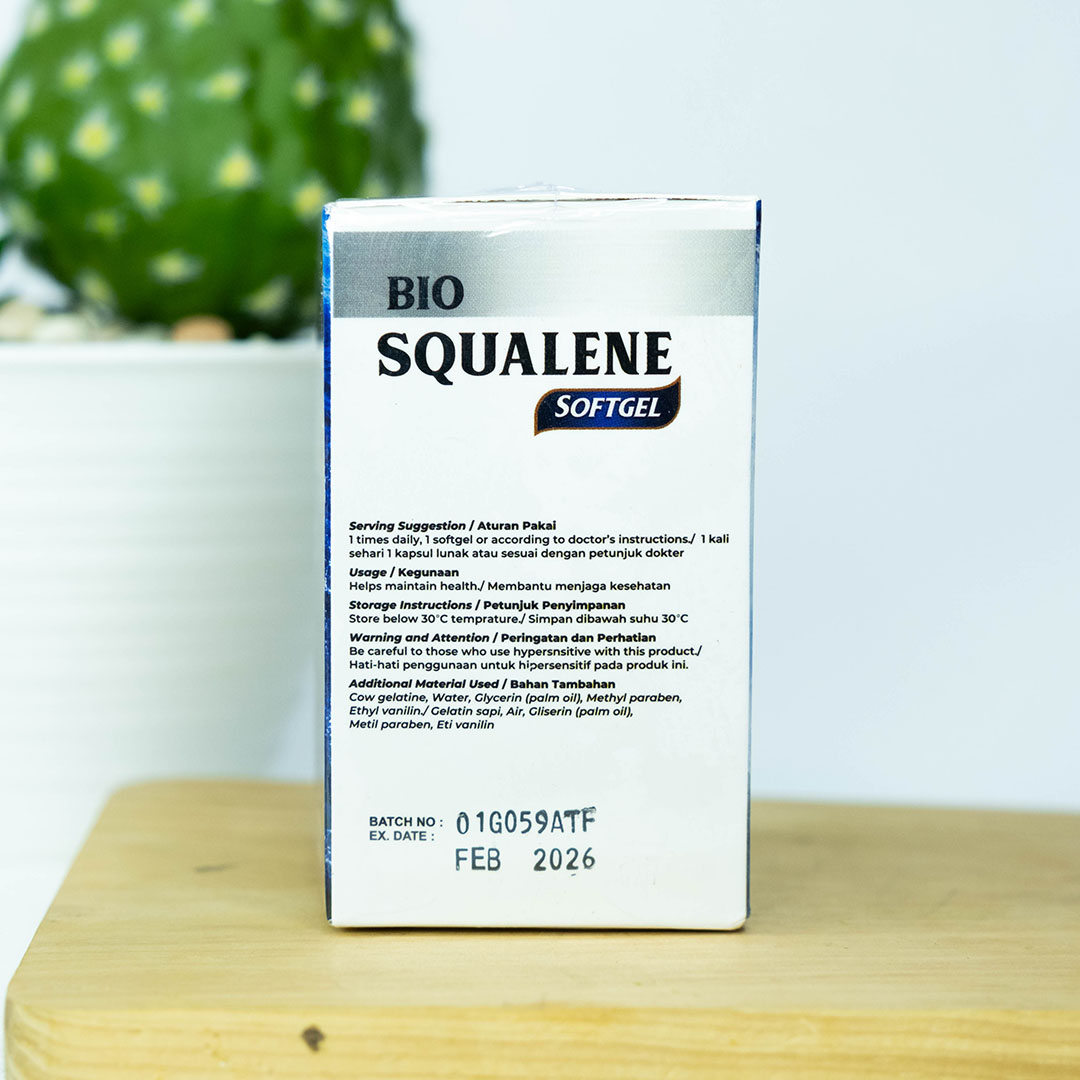 Bio Squalene Untuk Nyeri Lutut Kaku Paha Sakit Saat Di Tekuk Pengapuran Sendi Lutut Keropos Lutut Bengkak Pelumas Sendi Sakit Pinggang Tulang ekor Osteoporosis Membantu Pemulihan Patah Tulang Original BPOM Halal Isi 30 Softgel 6