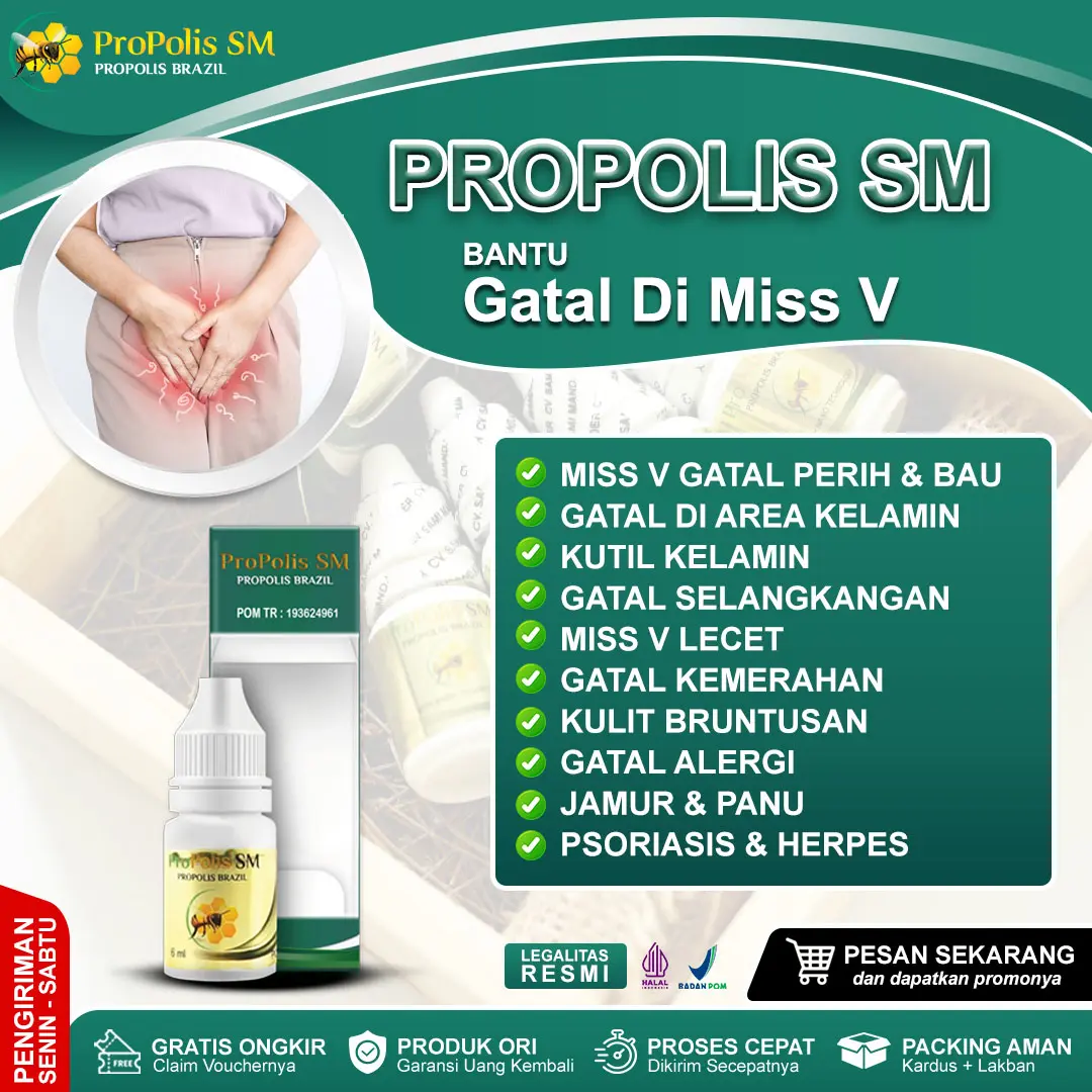 Propolis Brazil BPOM dan Halal MUI Suplemen Kesehatan Herbal Untuk Membantu Mengatasi Miss V Lecet Bengkak Berjamur Perih Dan Bau Gatal Area Kelamin Selangkangan Kutil Dll